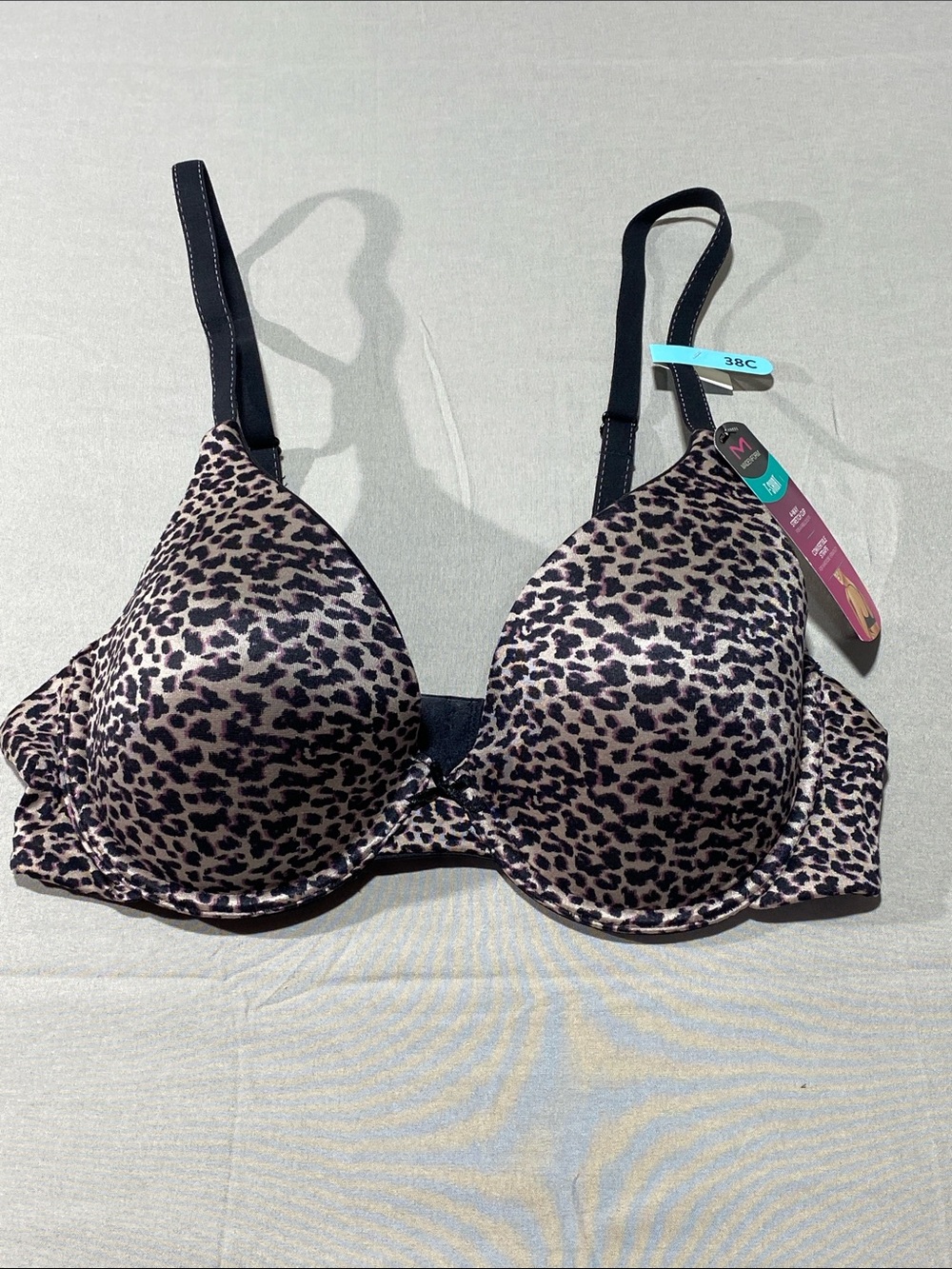 Leopard Print Madenform T-Shirt Bra - Black & Tan